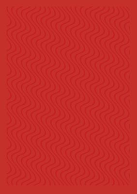 An unframed print of abstract line illusion red graphical in red