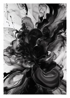 Organic Shapes in Black and White Art